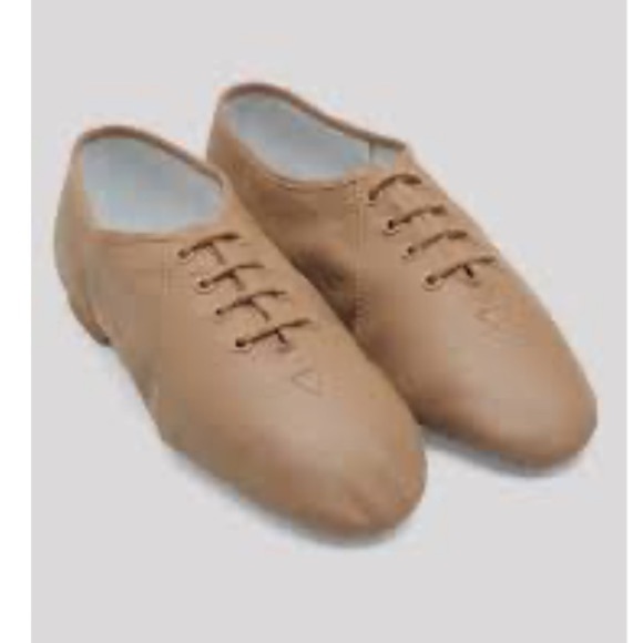 Bloch Split Sole Laced Nude Dance Shoes size 1 NEW - Picture 1 of 6